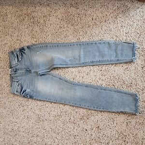 NWOT Kensie Vintage Luxe Raw Split Hem Skinny Jeans 2/26